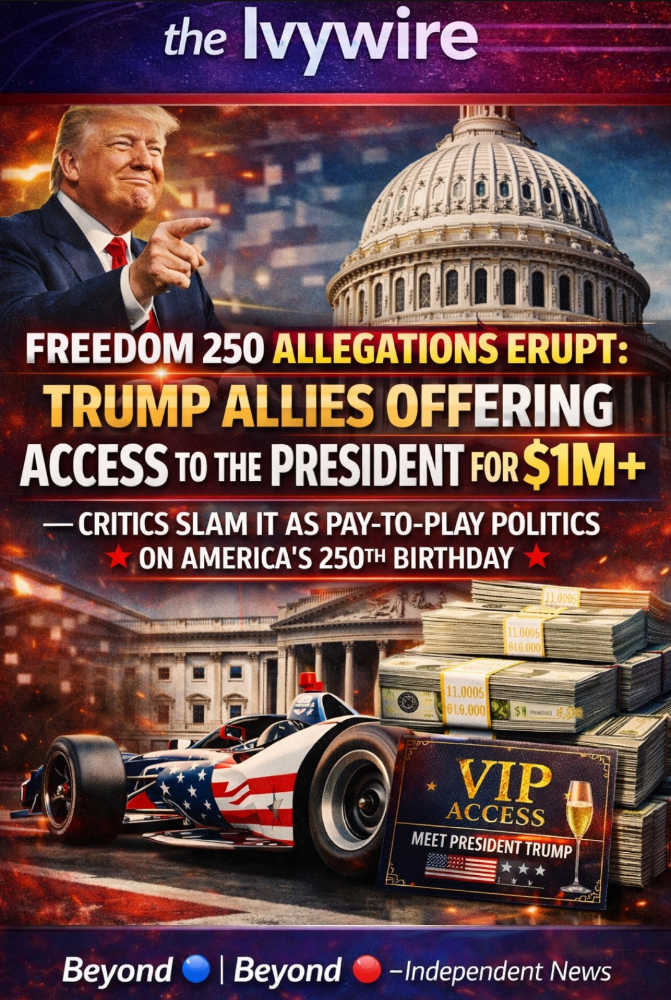 Freedom 250 Under Fire as $1M Donors Offered Access to Donald Trump
