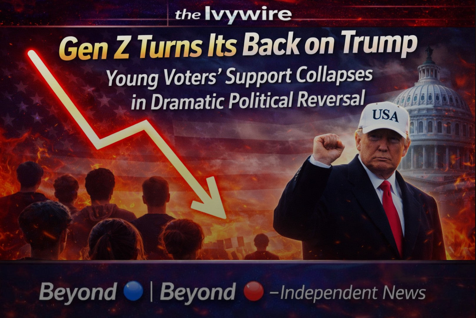 Gen Z Turns Its Back on Trump: Young Voters’ Support Collapses in Dramatic Political Reversal