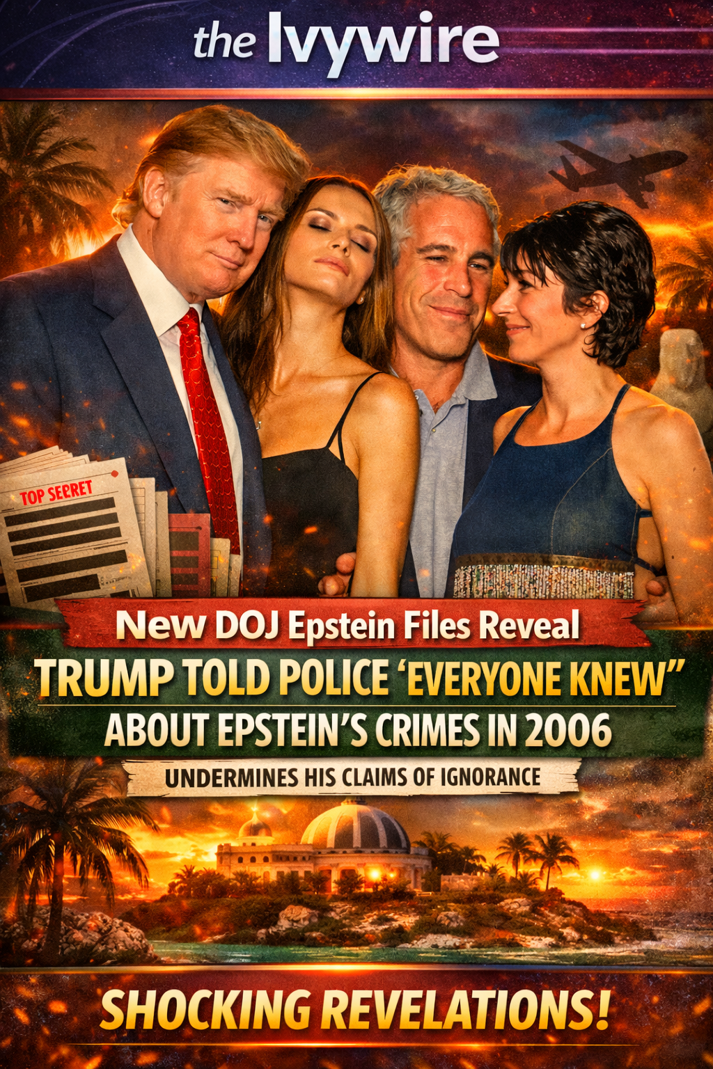 New DOJ Epstein Files Reveal Trump Told Police “Everyone Knew” About Epstein’s Crimes in 2006 — Undermines His Claims of Ignorance