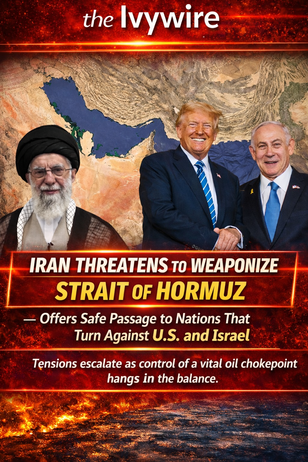 Iran Threatens to Weaponize Strait of Hormuz — Offers Safe Passage to Nations That Turn Against U.S. and Israel