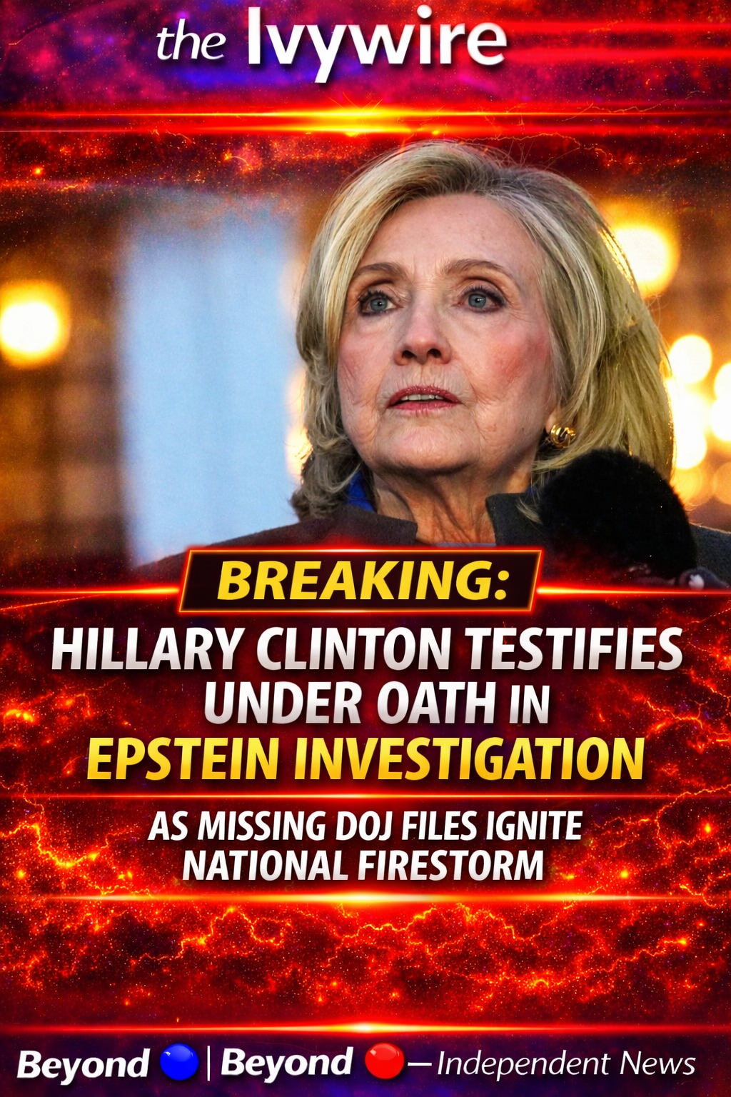 BREAKING: Hillary Clinton Testifies Under Oath in Epstein Investigation as Missing DOJ Files Ignite National Firestorm