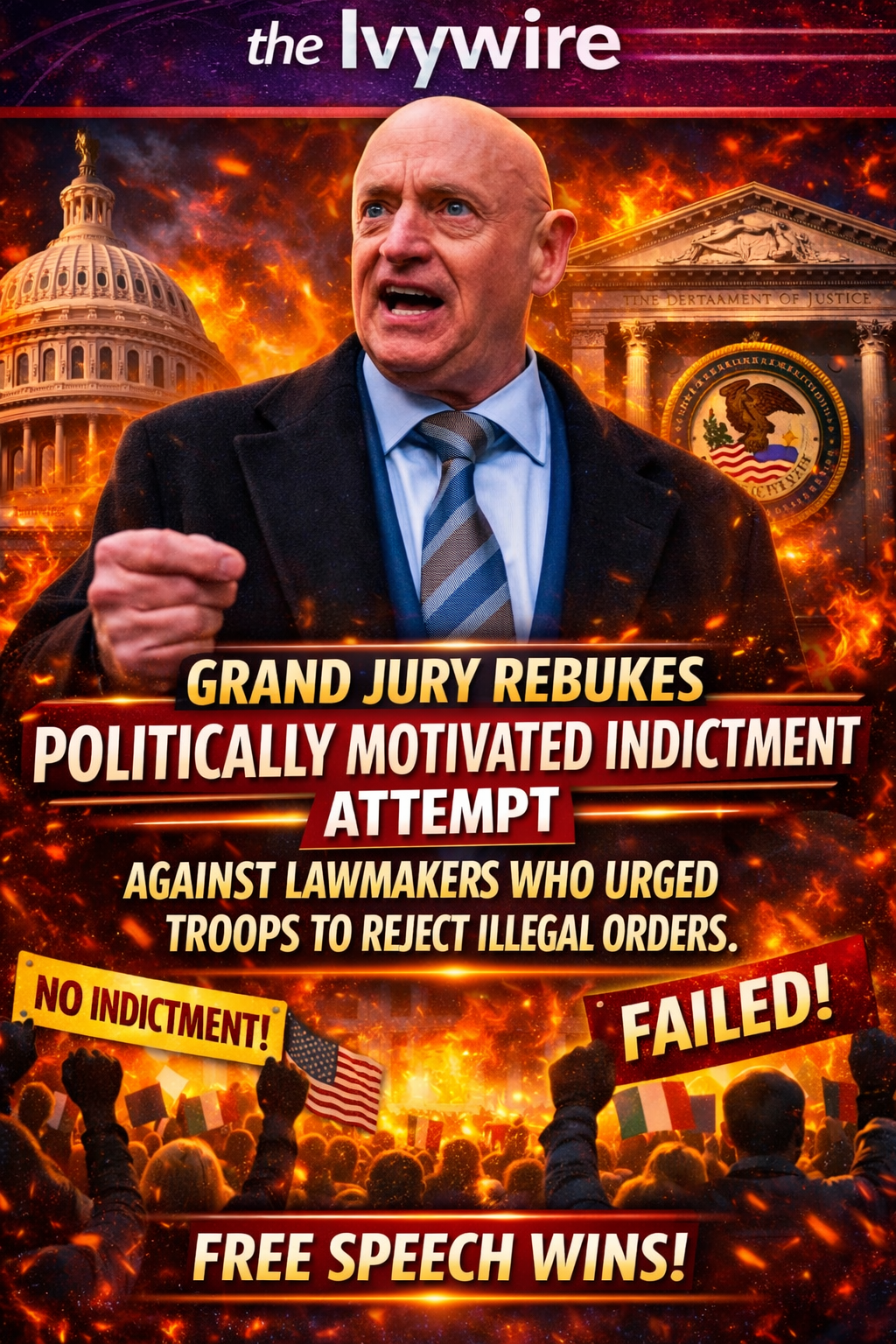 Grand Jury Rebukes Politically Motivated Indictment Attempt Against Lawmakers Who Urged Troops to Reject Illegal Orders