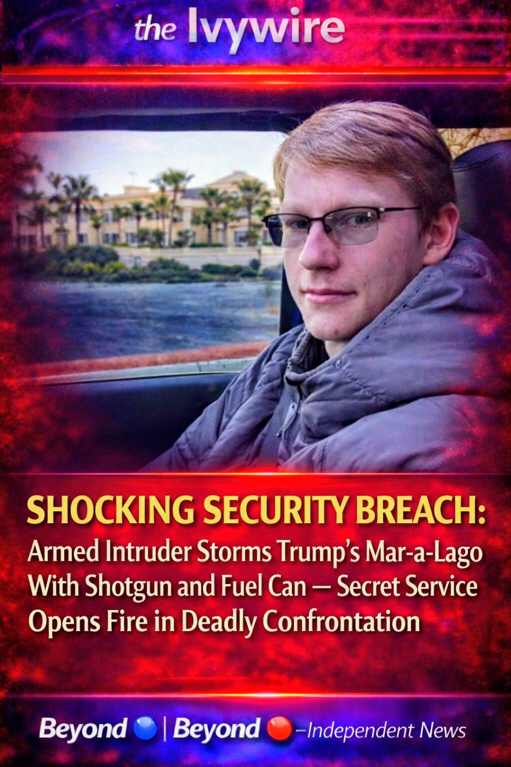 Armed Intruder Storms Trump’s Mar-a-Lago With Shotgun and Fuel Can — Secret Service Opens Fire in Deadly Confrontation