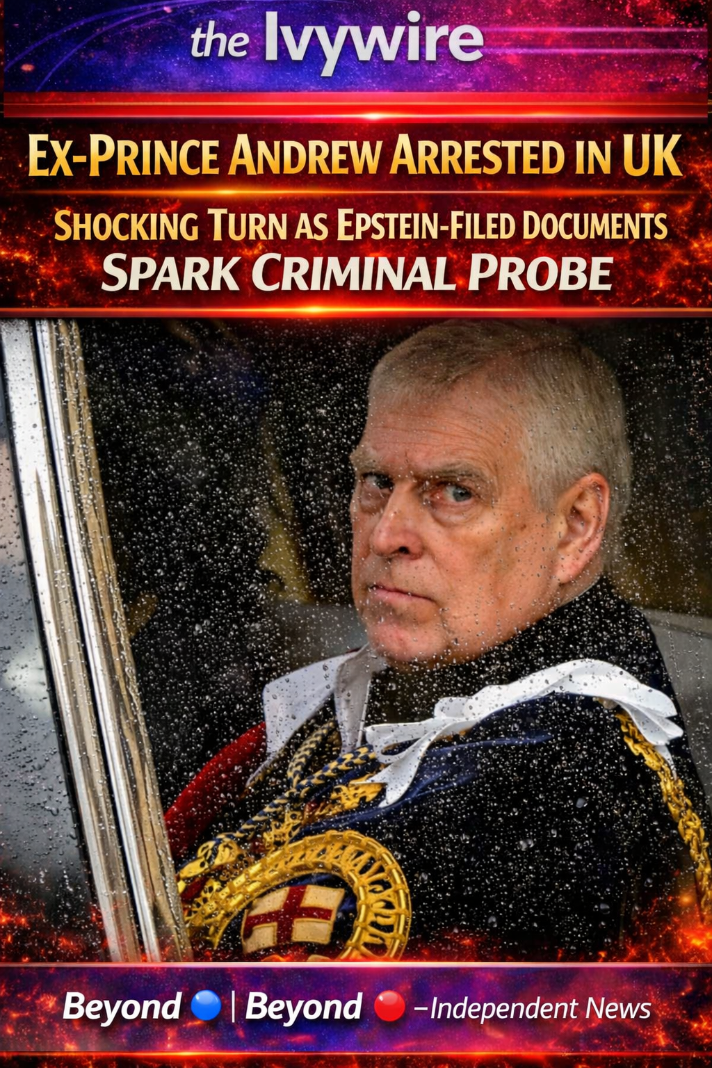 Ex‑Prince Andrew Arrested In UK — Shocking Turn As Epstein‑Filed Documents Spark Criminal Probe